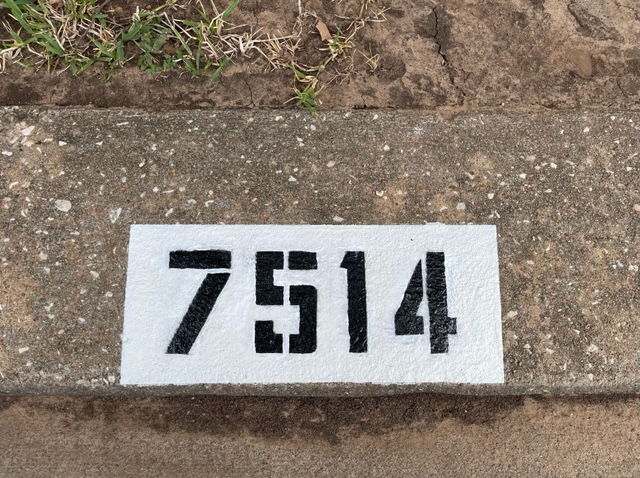 Cypress Community House Number Paint