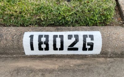 Cypress Community House Number Paint